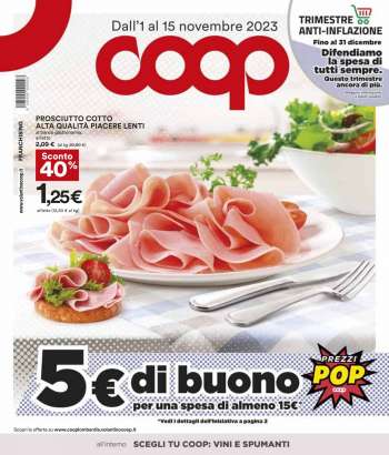 Volantino Coop - 1/11/2023 - 15/11/2023.