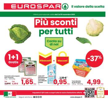 Volantino Eurospar - 2/11/2023 - 15/11/2023.