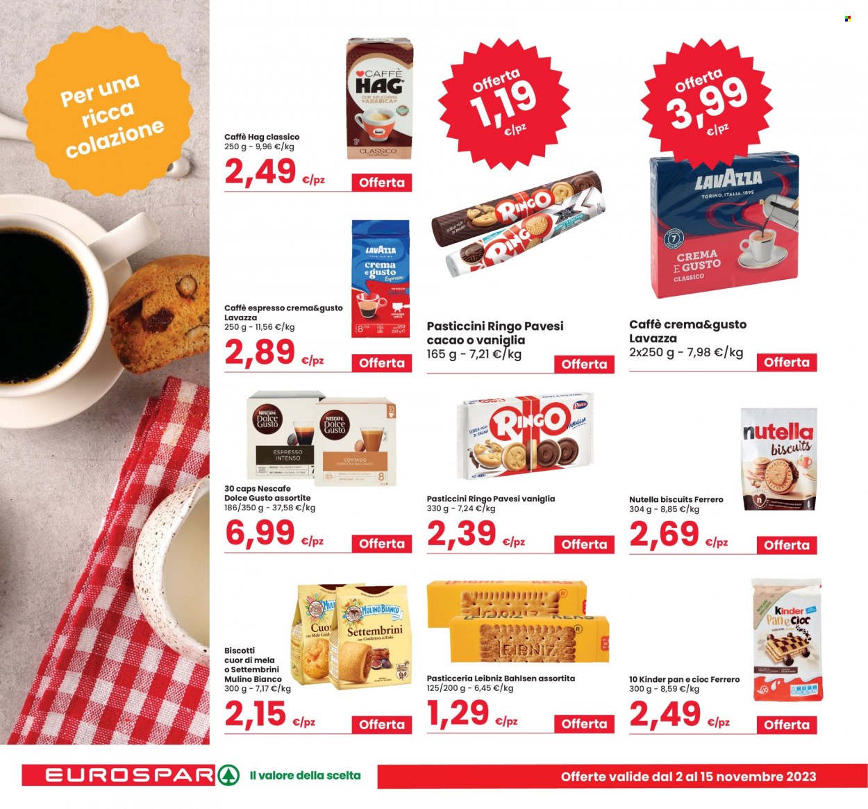Volantino Eurospar - 2/11/2023 - 15/11/2023. Pagina 18