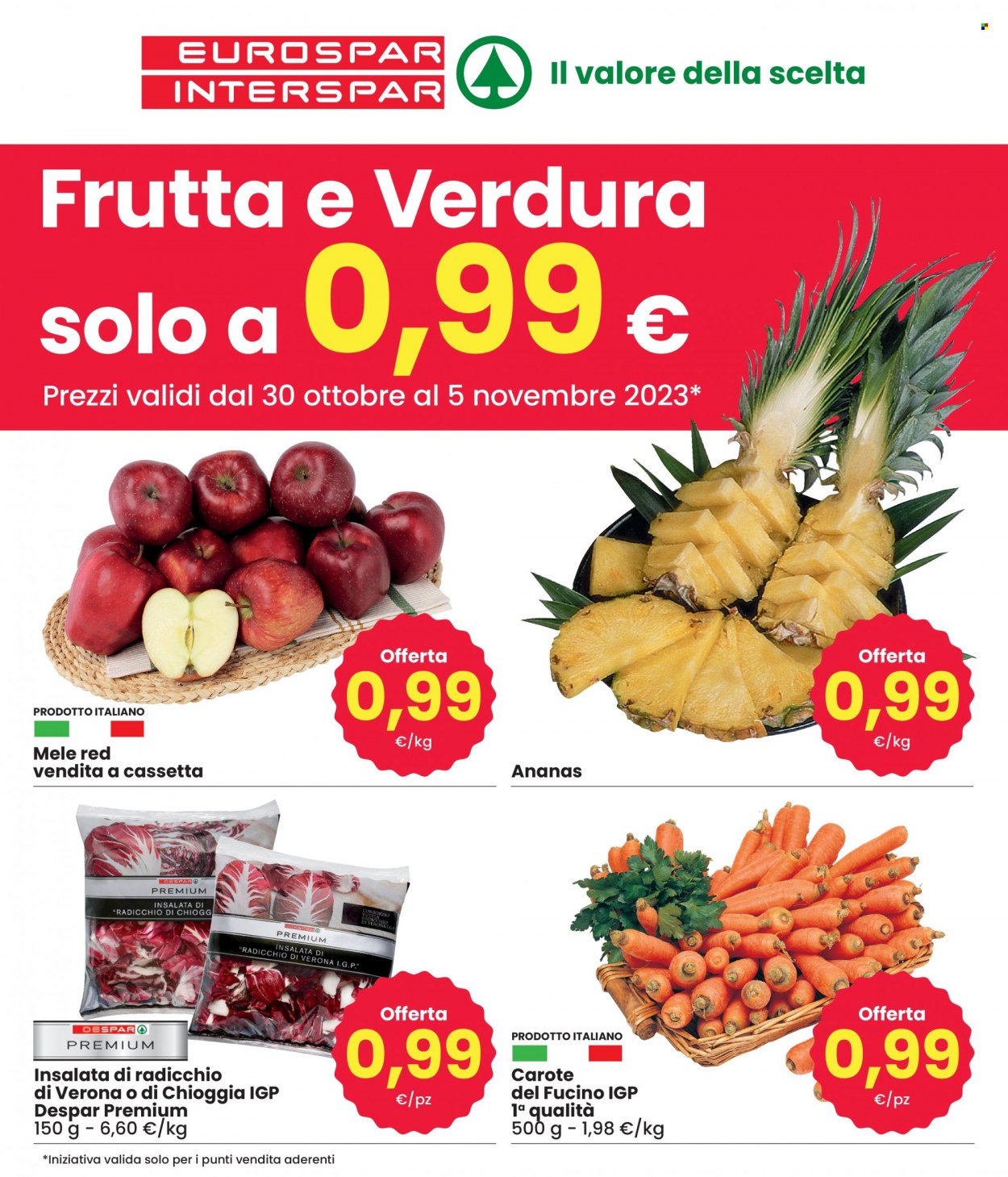 Volantino Eurospar - 30/10/2023 - 5/11/2023. Pagina 1