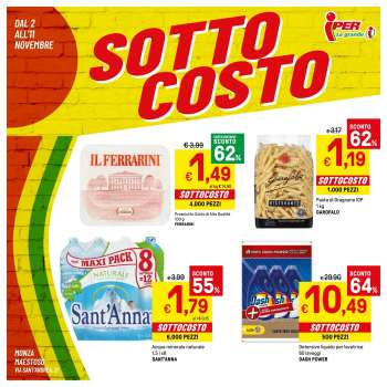Volantino Iper, La grande i - 2/11/2023 - 11/11/2023.