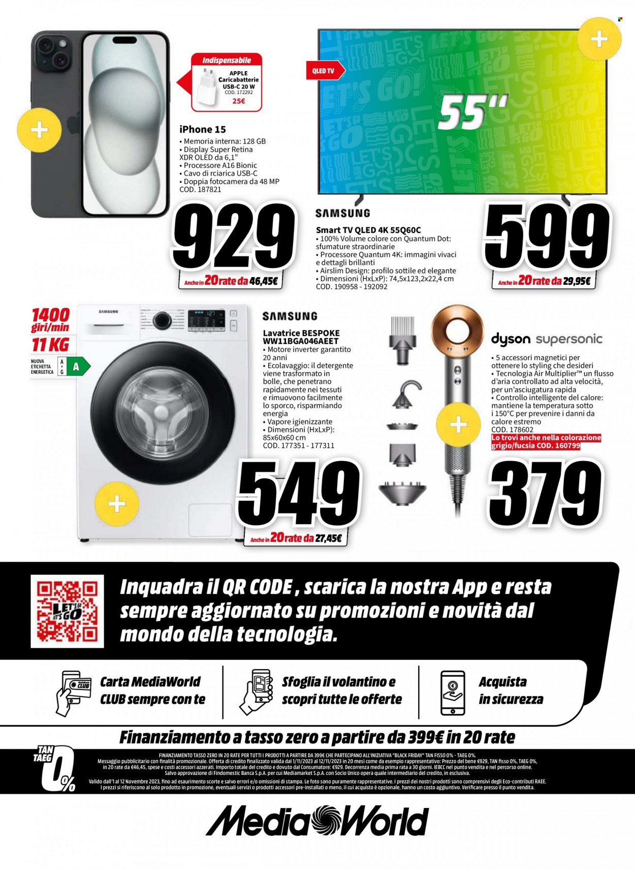 Volantino MediaWorld - 1/11/2023 - 12/11/2023. Pagina 24