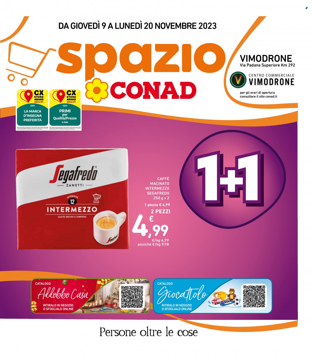Volantino Spazio Conad - 9/11/2023 - 20/11/2023. Pagina 1