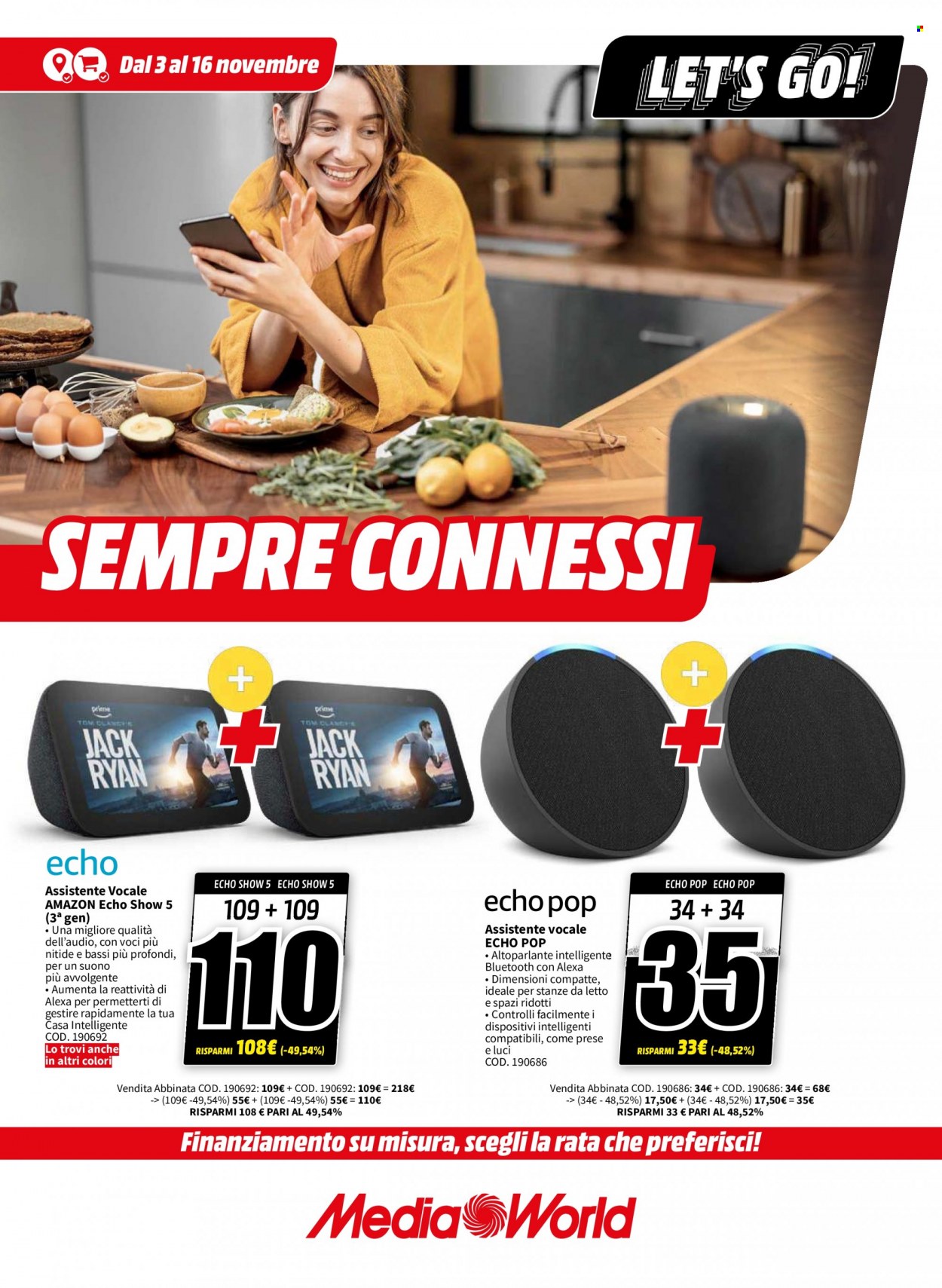 Volantino MediaWorld - 3/11/2023 - 16/11/2023. Pagina 1