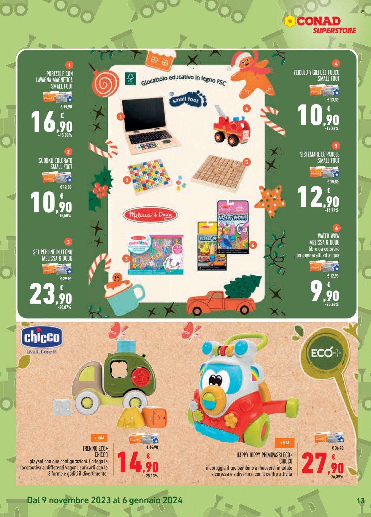 Leták Conad Superstore - 9.11.2023 - 6.1.2024. Strana 13