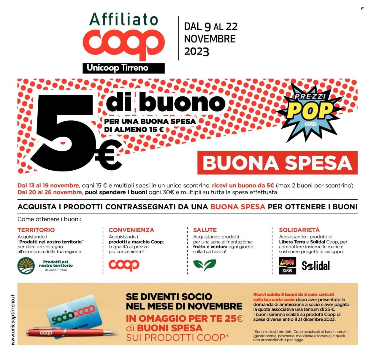 Volantino Coop - 9/11/2023 - 22/11/2023. Pagina 1