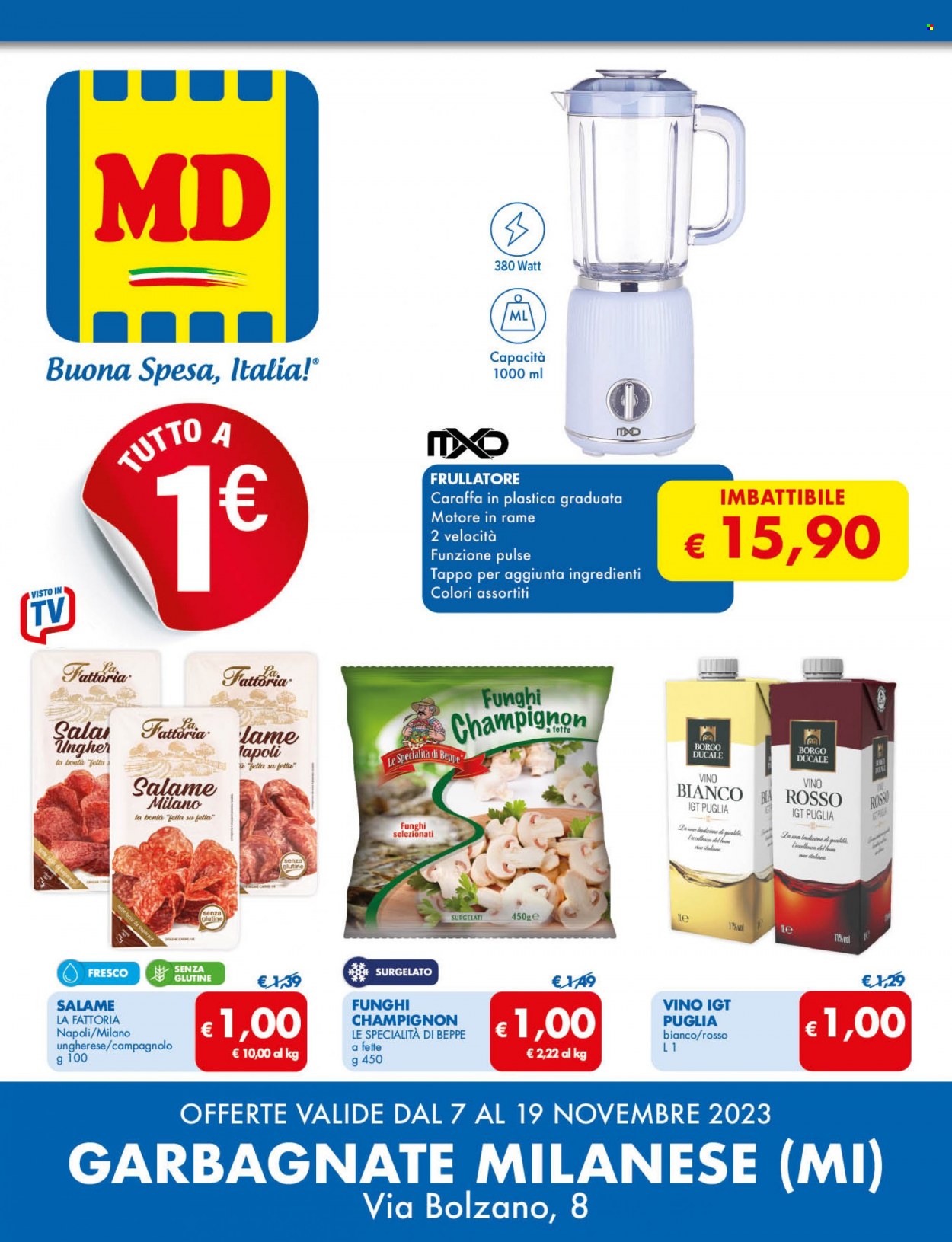Leták MD Discount - 7.11.2023 - 19.11.2023. Strana 1