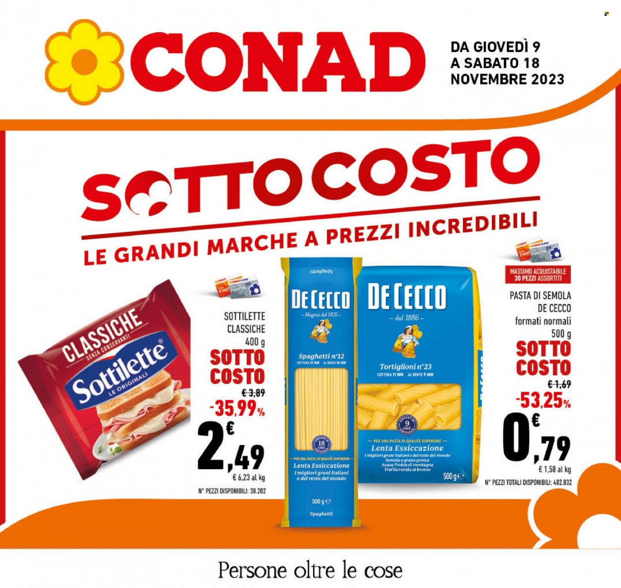 Volantino Conad - 9/11/2023 - 18/11/2023. Pagina 1