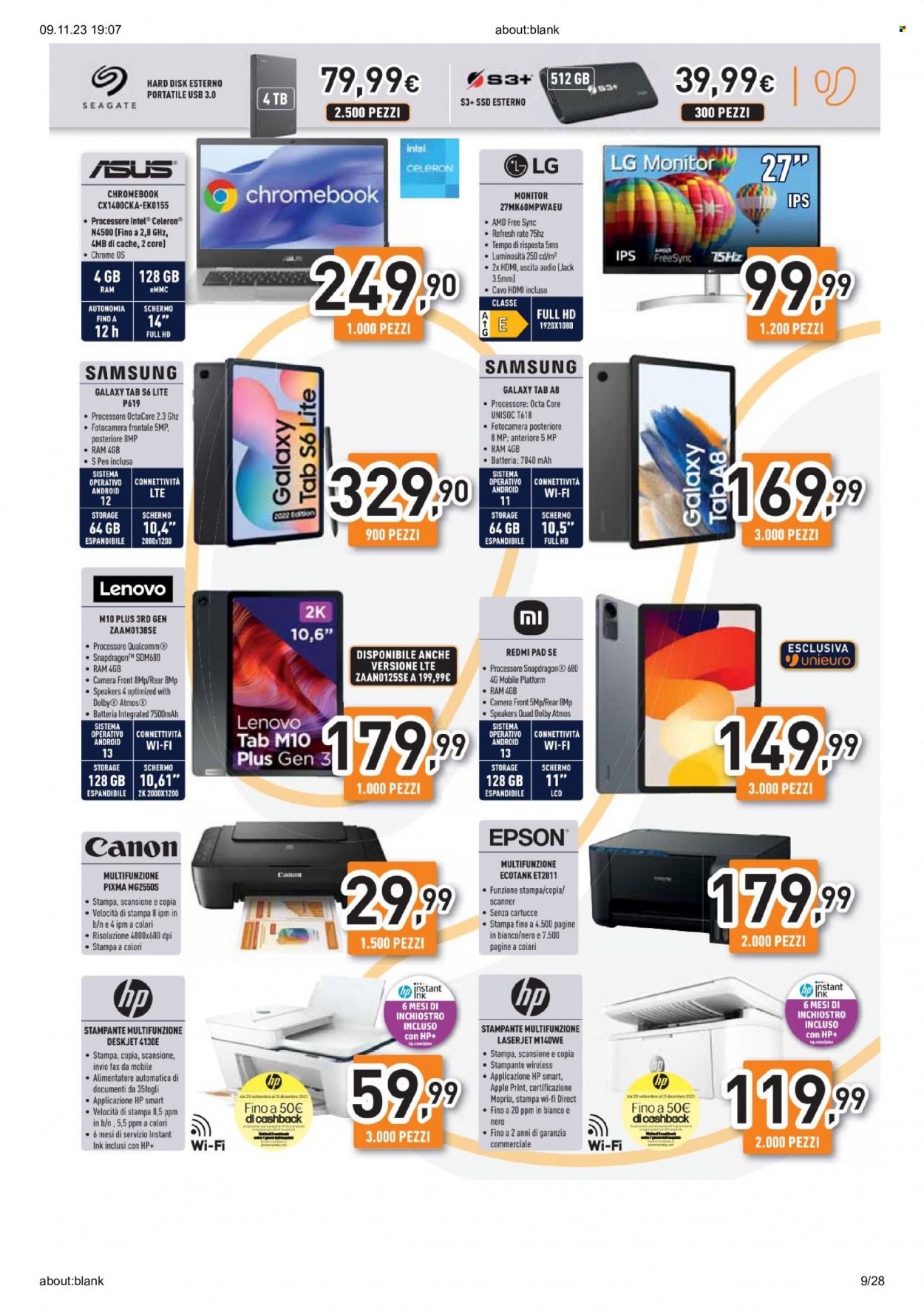 Volantino Unieuro - 9/11/2023 - 15/11/2023. Pagina 9