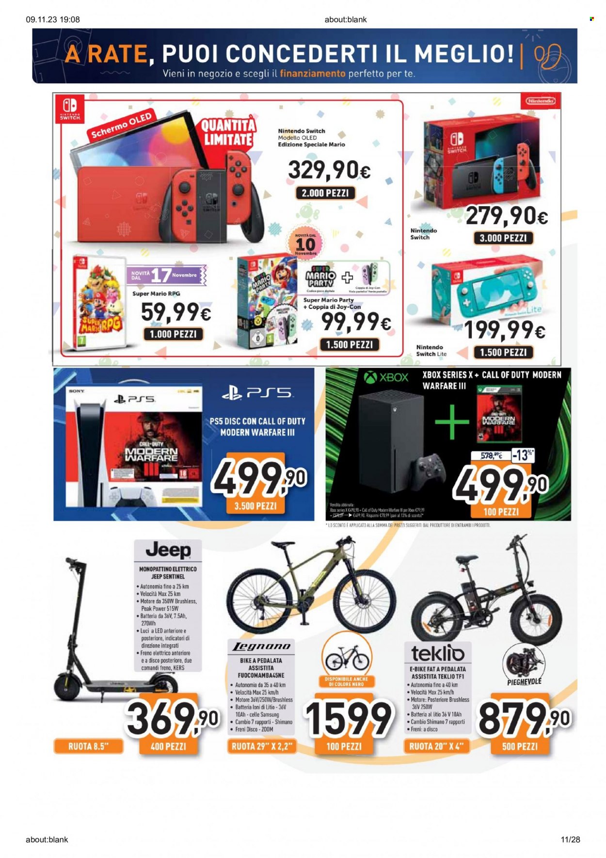 Volantino Unieuro - 9/11/2023 - 15/11/2023. Pagina 11