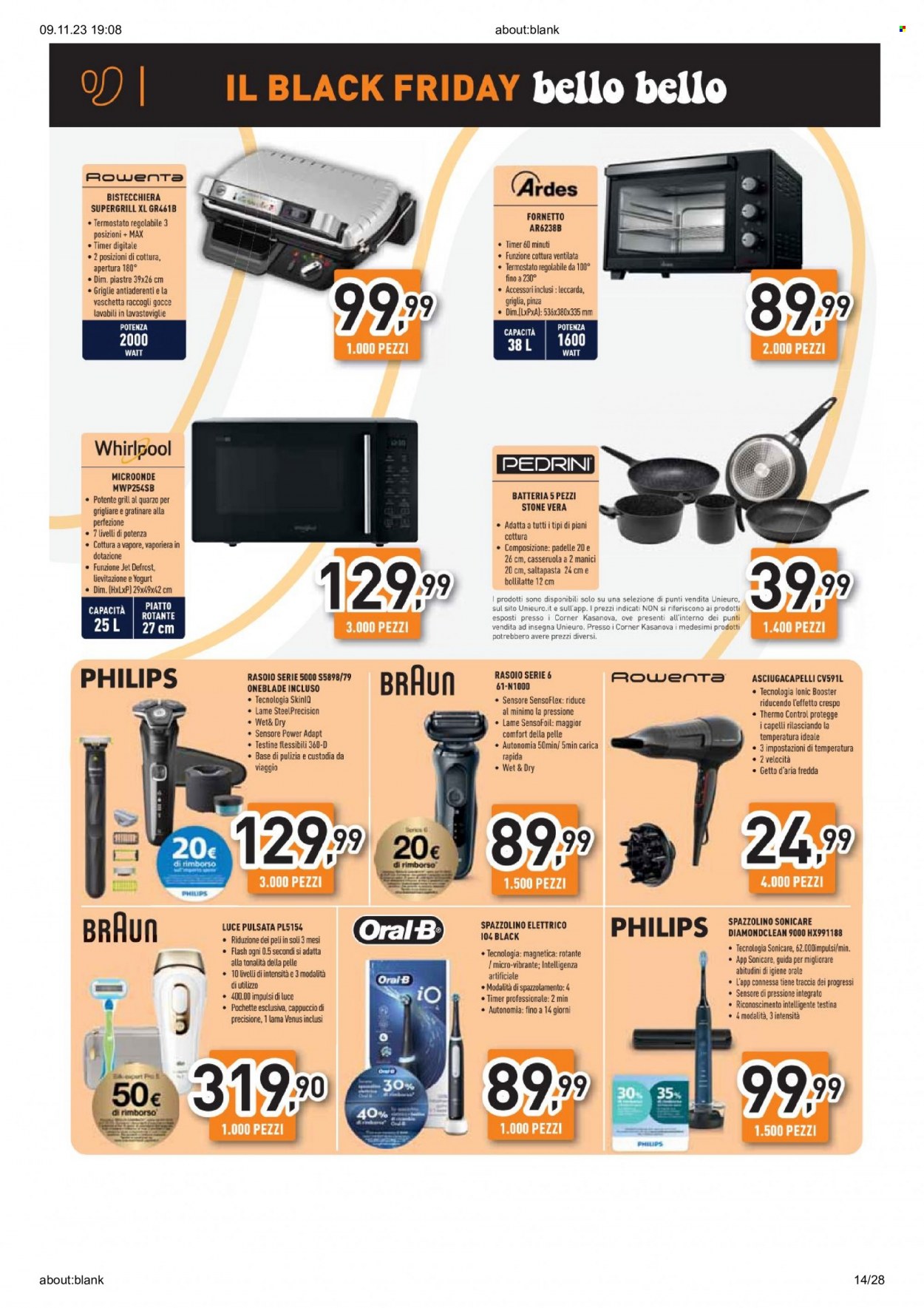 Volantino Unieuro - 9/11/2023 - 15/11/2023. Pagina 14