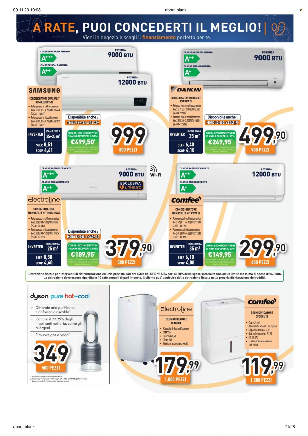 Volantino Unieuro - 9/11/2023 - 15/11/2023. Pagina 21