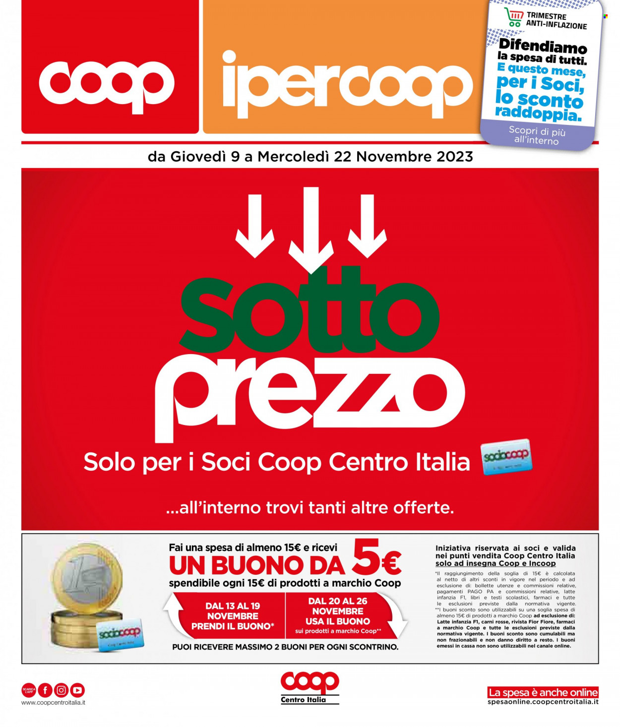 Leták Coop - 9.11.2023 - 22.11.2023. Strana 1