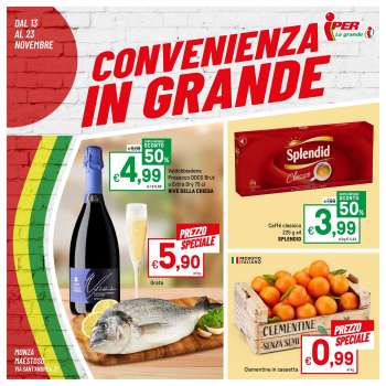 Volantino Iper, La grande i - 13/11/2023 - 26/11/2023.