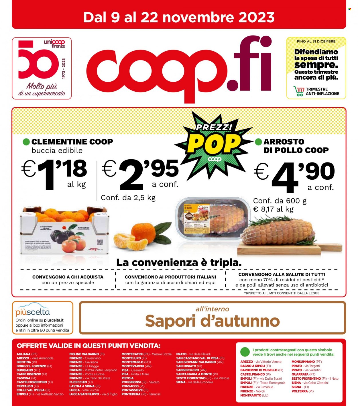 Leták Coop - 9.11.2023 - 23.11.2023. Strana 1