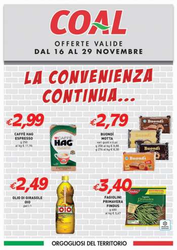Volantino COAL - 16/11/2023 - 29/11/2023.