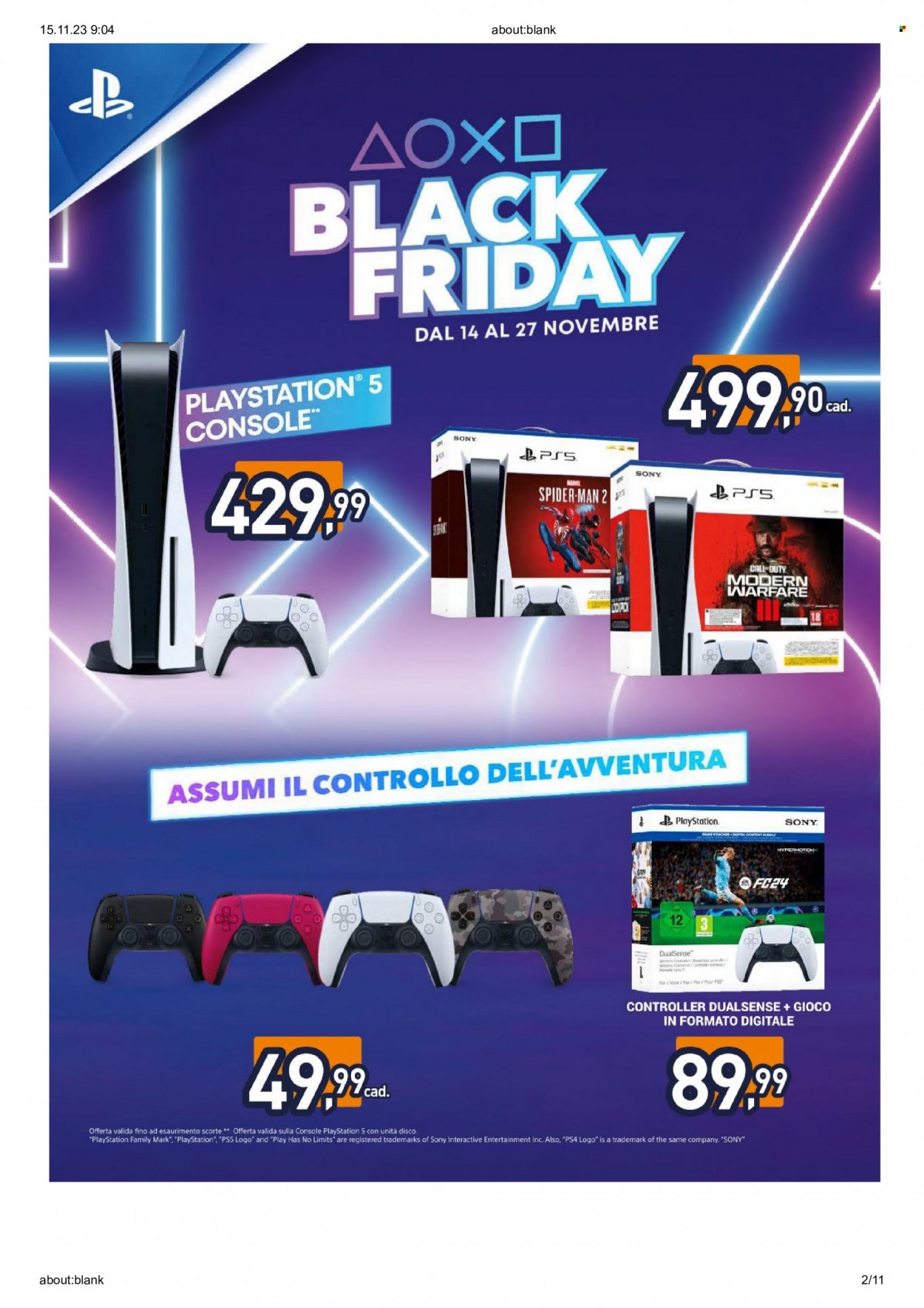 Volantino Unieuro - 14/11/2023 - 27/11/2023. Pagina 2