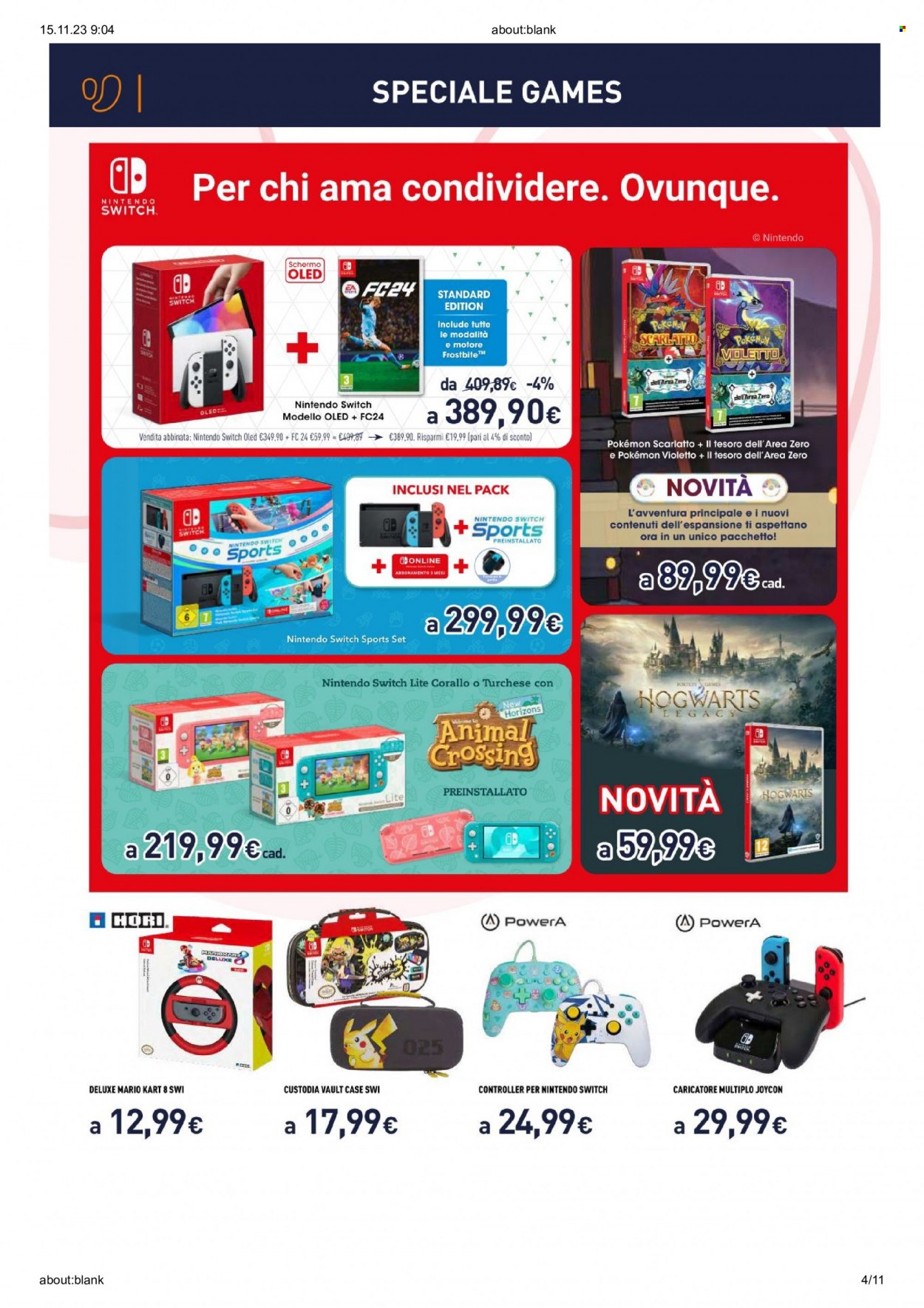 Volantino Unieuro - 14/11/2023 - 27/11/2023. Pagina 4