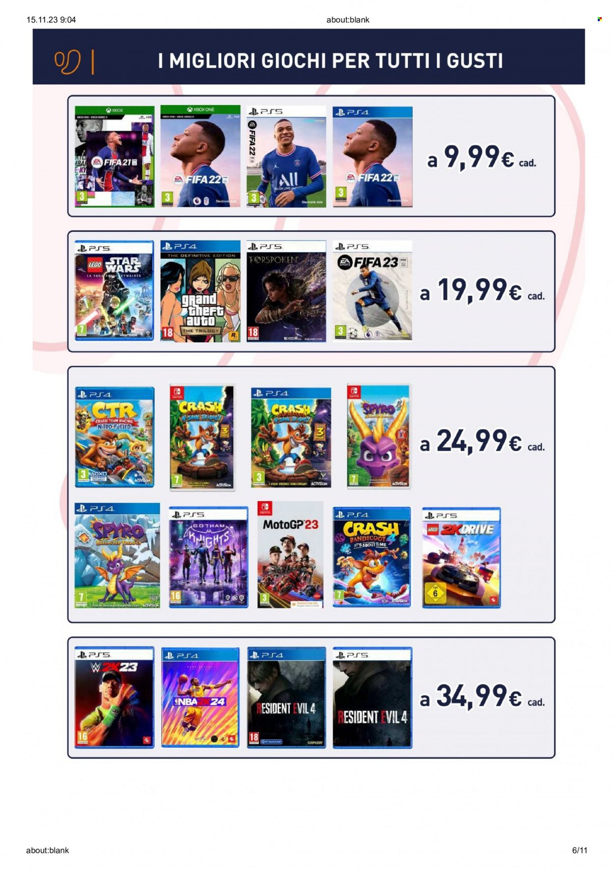 Volantino Unieuro - 14/11/2023 - 27/11/2023. Pagina 6