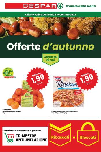 Volantino Despar - 16/11/2023 - 29/11/2023.