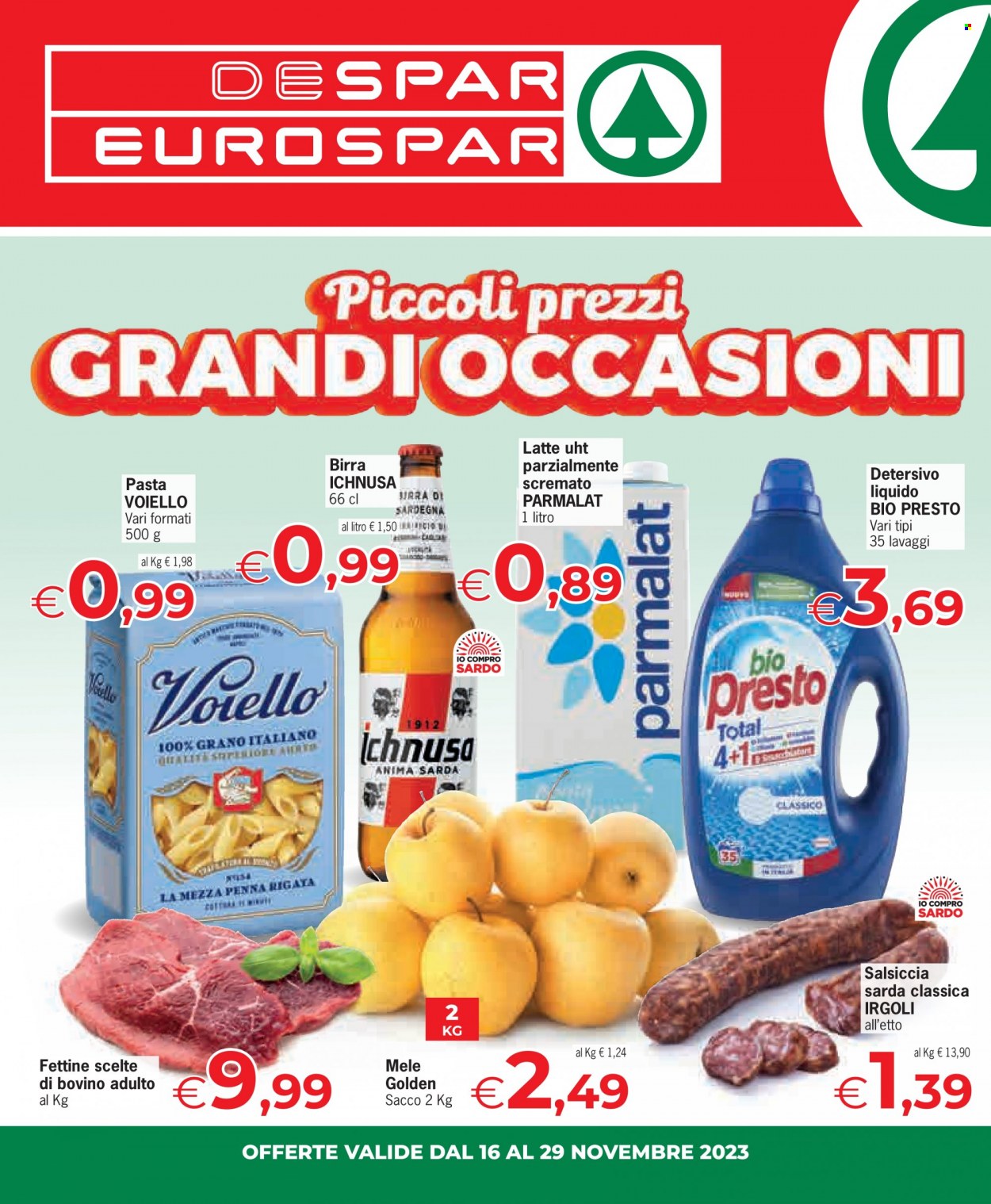 Leták Eurospar - 16.11.2023 - 29.11.2023. Strana 1