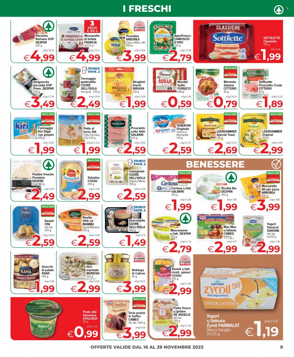 Leták Eurospar - 16.11.2023 - 29.11.2023. Strana 9
