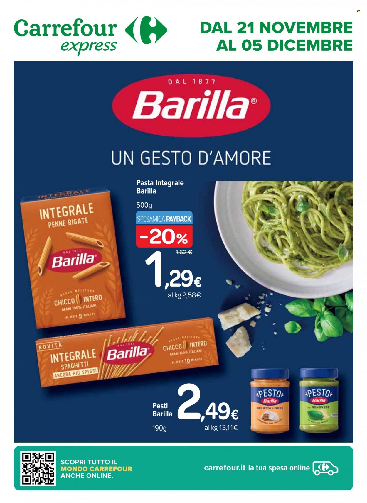 Volantino Carrefour - 21/11/2023 - 5/12/2023. Pagina 1