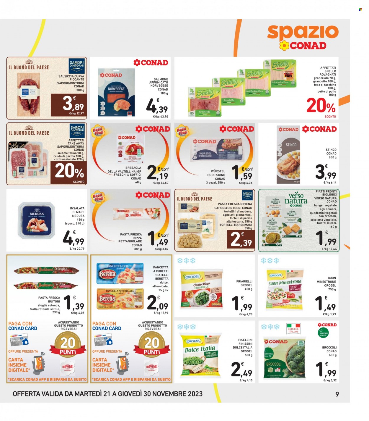 Volantino Spazio Conad - 21/11/2023 - 30/11/2023. Pagina 9