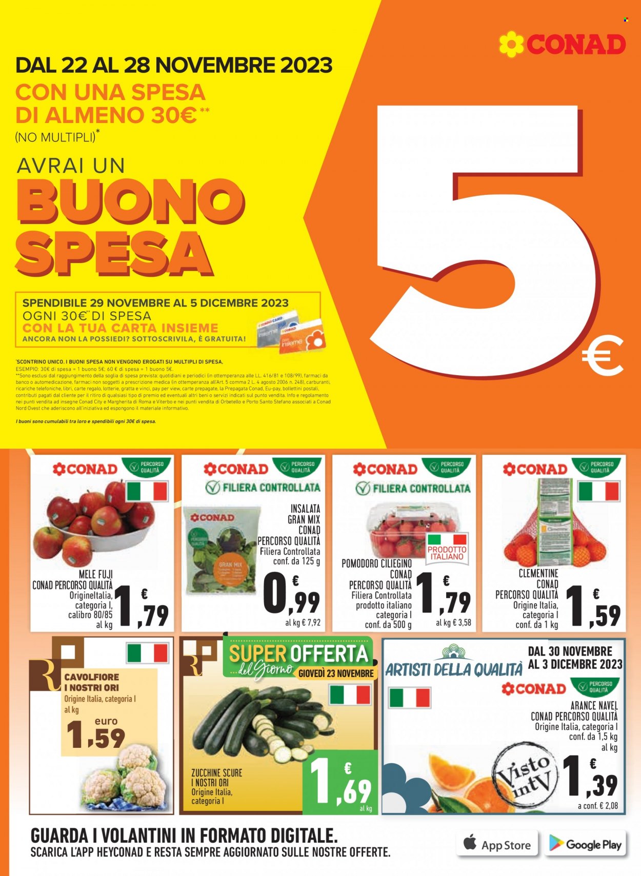 Volantino Margherita Conad - 22/11/2023 - 30/11/2023. Pagina 2