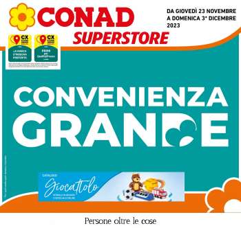 Volantino Conad Superstore - 23/11/2023 - 3/12/2023.
