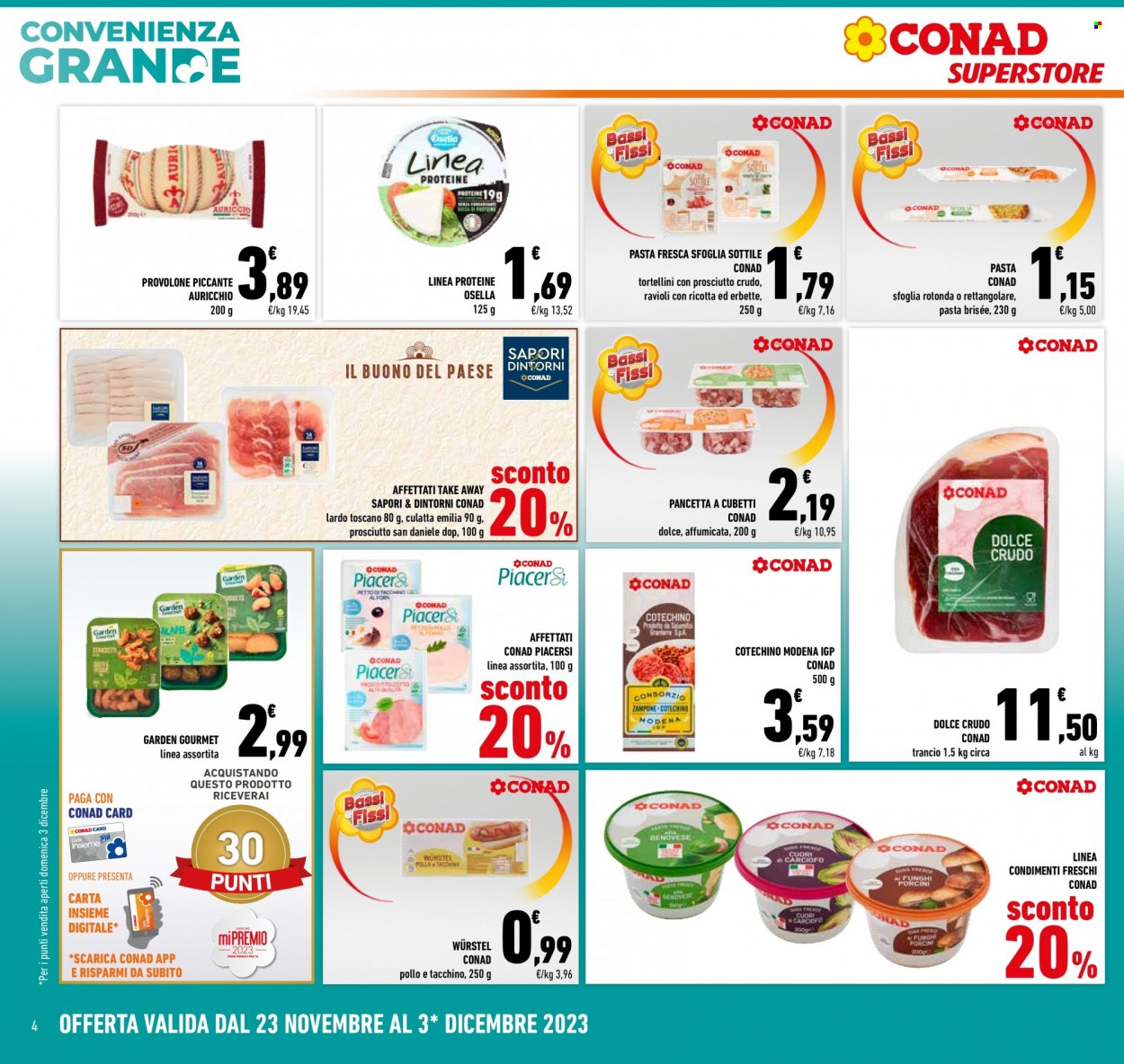 Volantino Conad Superstore - 23/11/2023 - 3/12/2023. Pagina 4