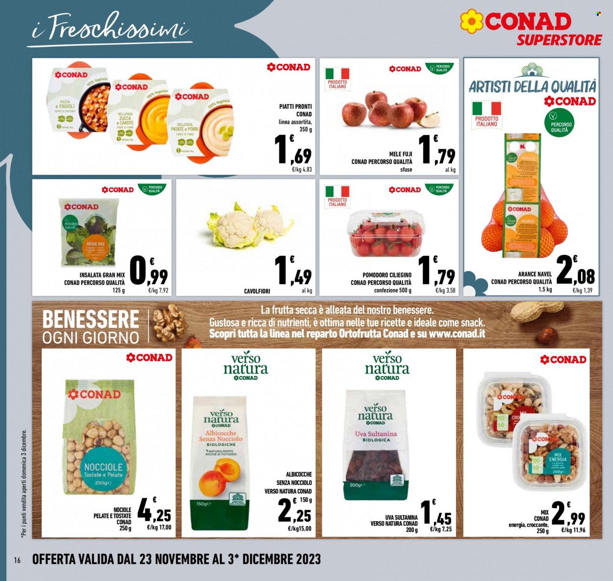 Volantino Conad Superstore - 23/11/2023 - 3/12/2023. Pagina 16