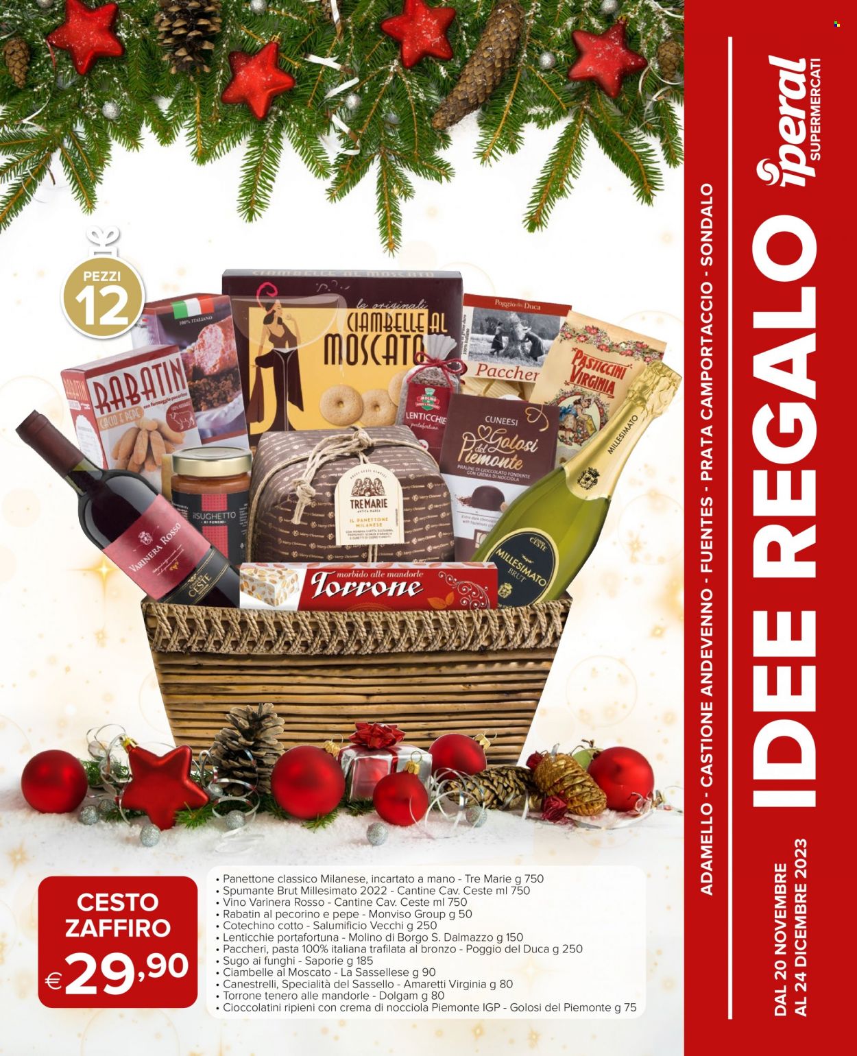 Volantino Iperal - 20/11/2023 - 24/12/2023. Pagina 1