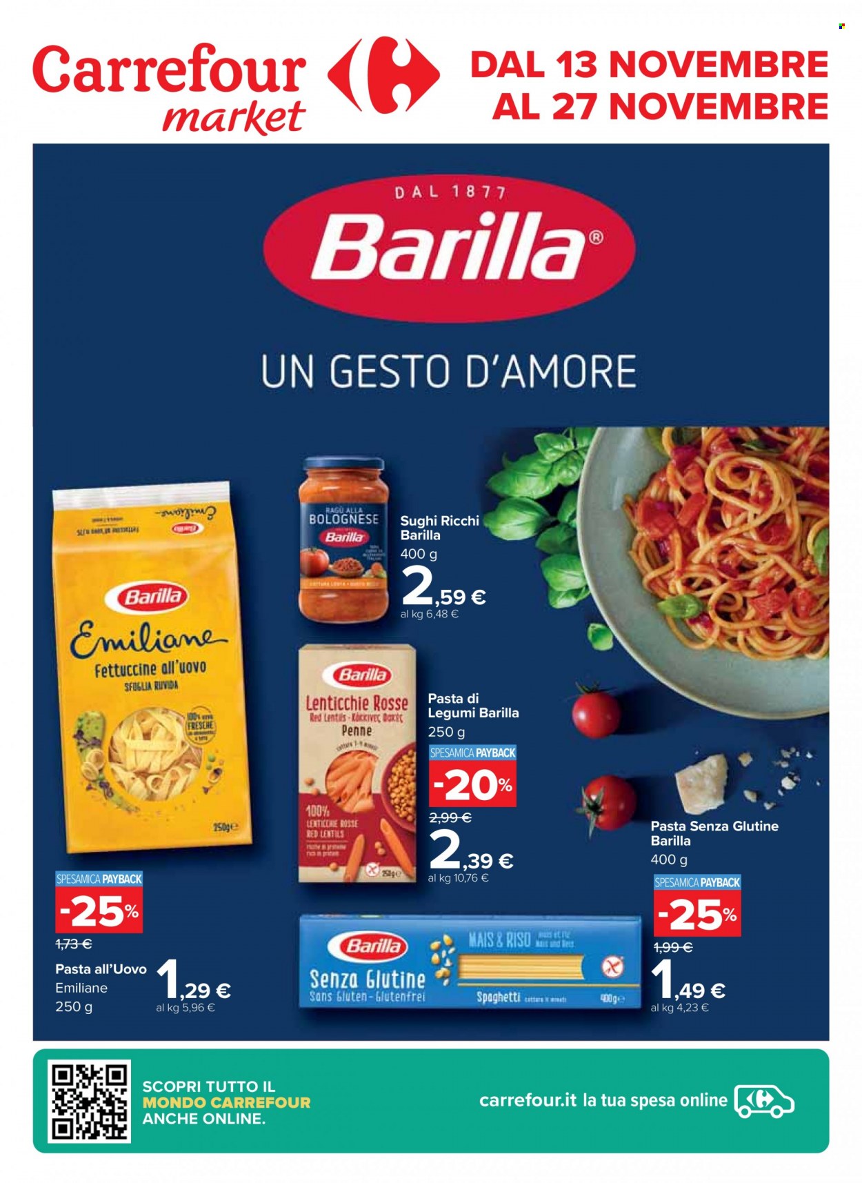 Volantino Carrefour - 13/11/2023 - 27/11/2023. Pagina 1