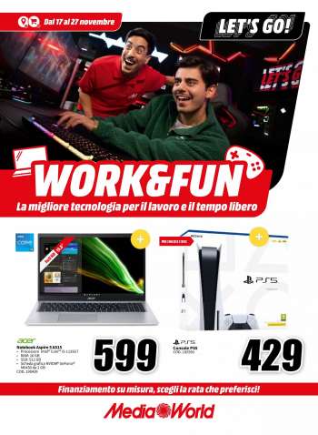 Volantino MediaWorld - 17/11/2023 - 27/11/2023.