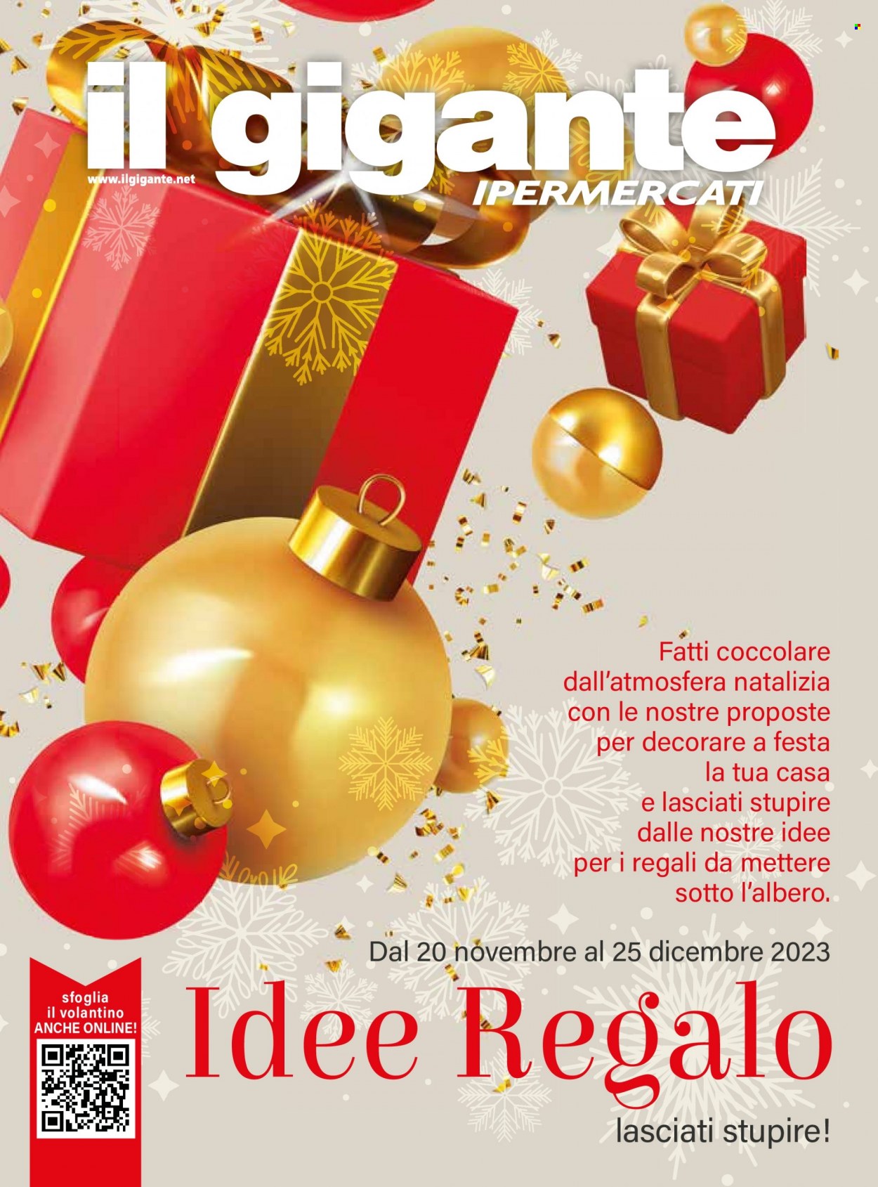 Volantino Il Gigante - 20/11/2023 - 25/12/2023. Pagina 1
