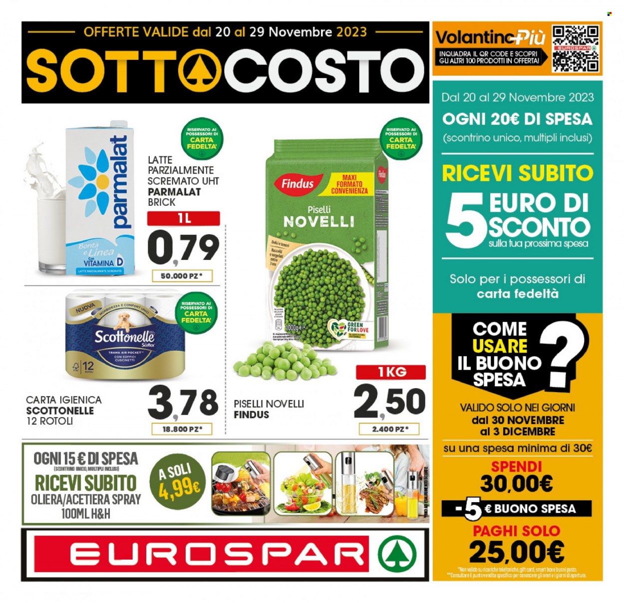 Volantino Eurospar - 20/11/2023 - 29/11/2023. Pagina 1