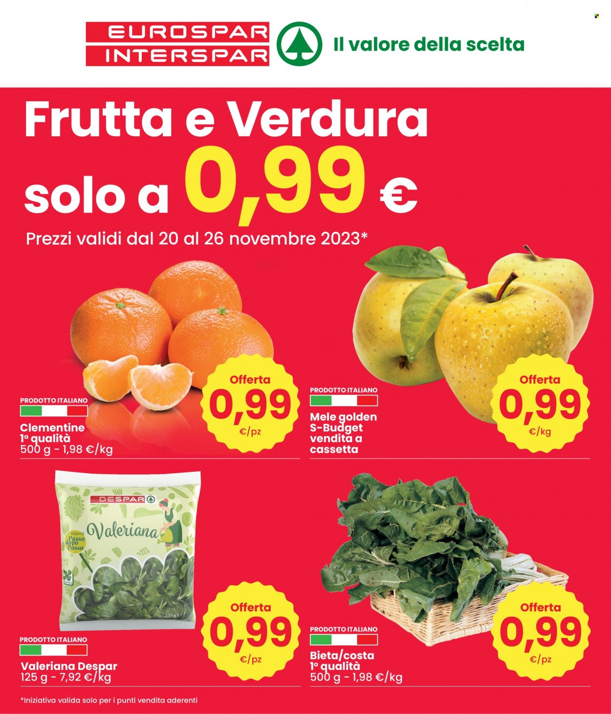 Volantino Interspar - 20/11/2023 - 26/11/2023. Pagina 1