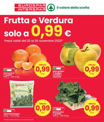 Volantino Eurospar - 20/11/2023 - 26/11/2023.