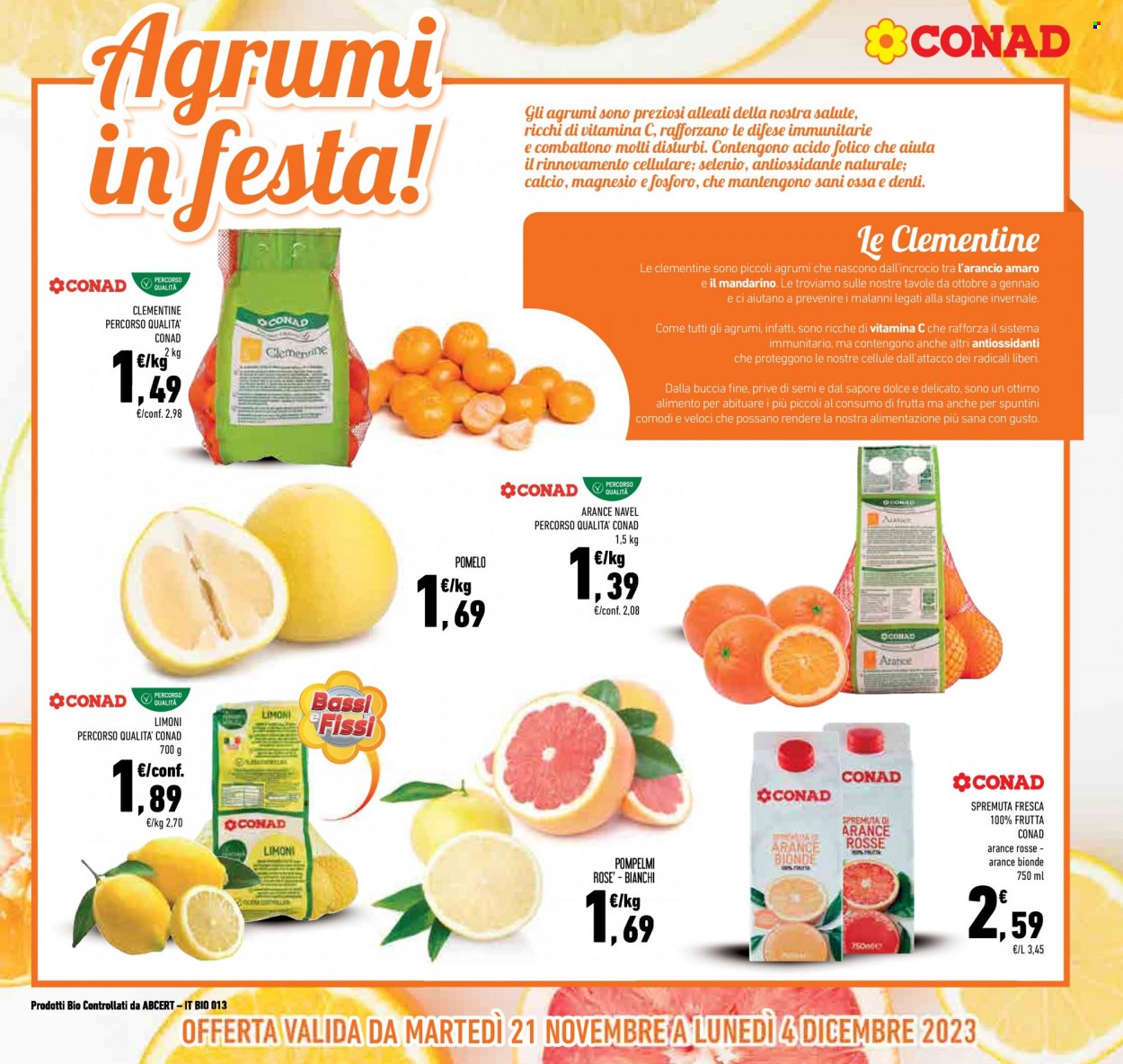 Volantino Conad - 21/11/2023 - 4/12/2023. Pagina 3