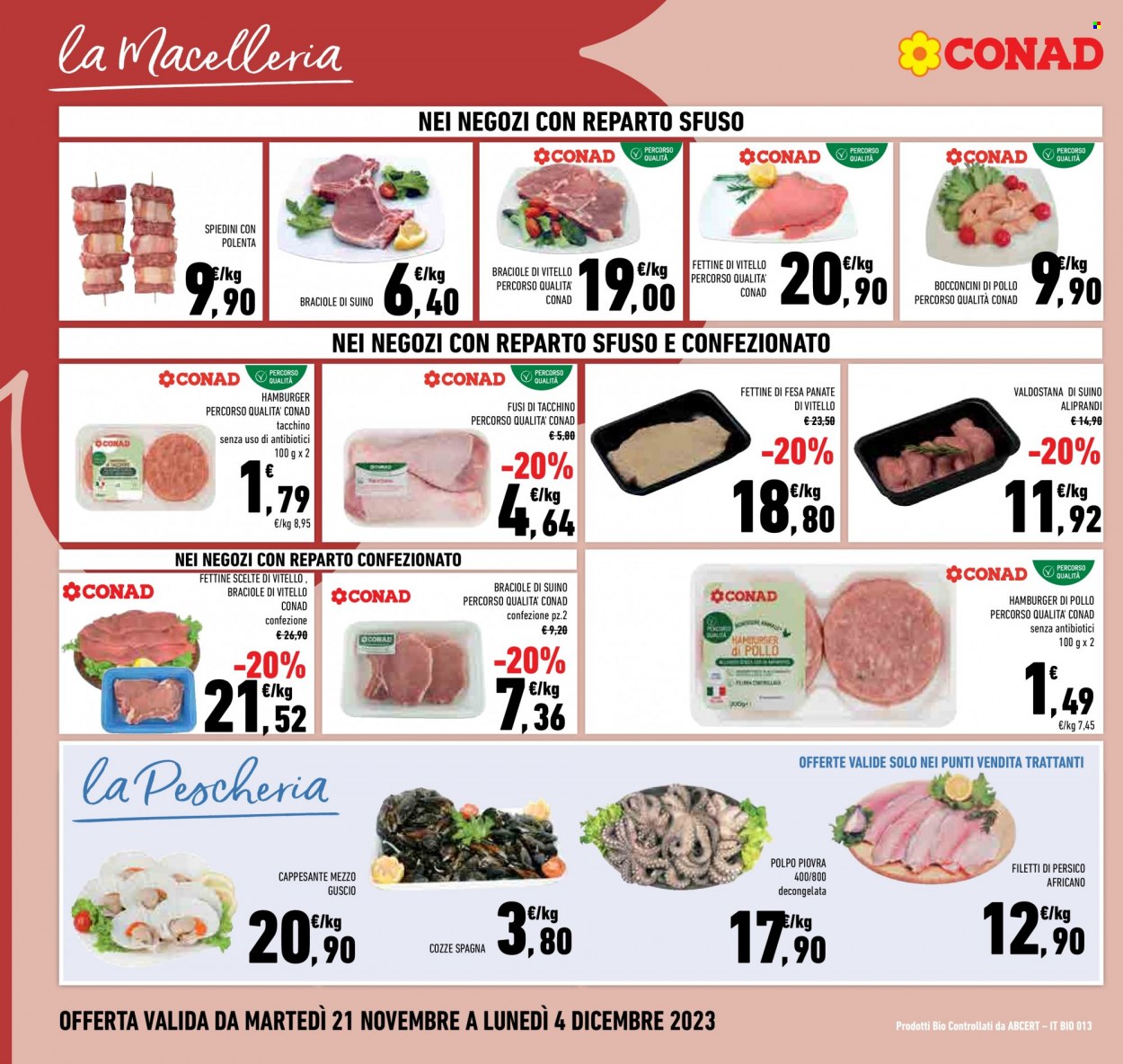 Volantino Conad - 21/11/2023 - 4/12/2023. Pagina 4