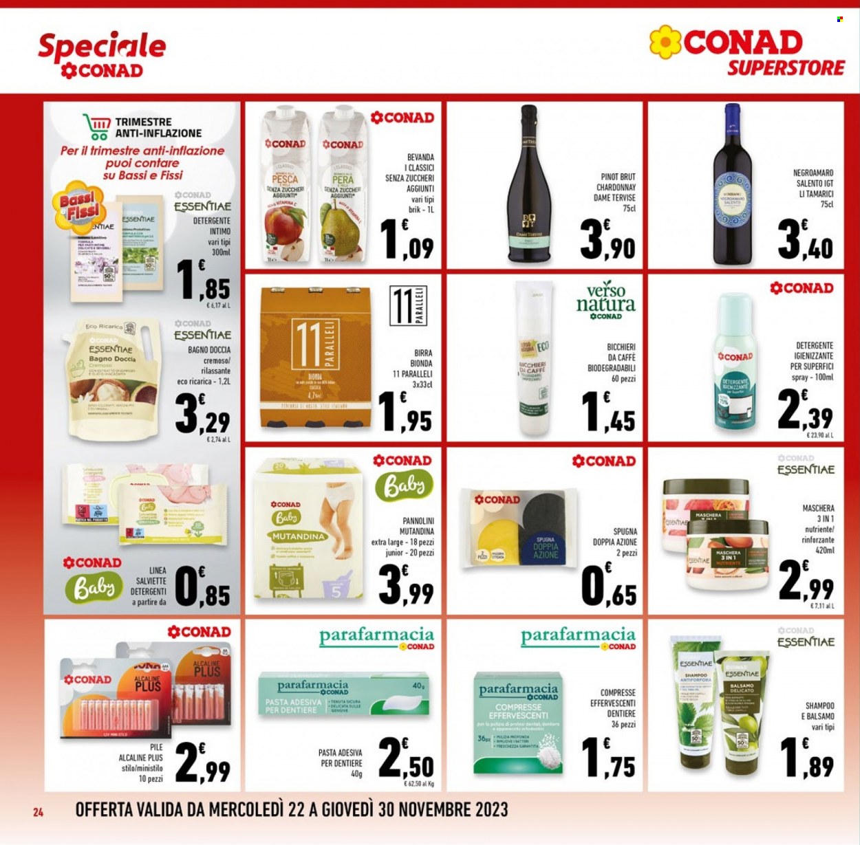 Volantino Conad Superstore - 22/11/2023 - 30/11/2023. Pagina 24