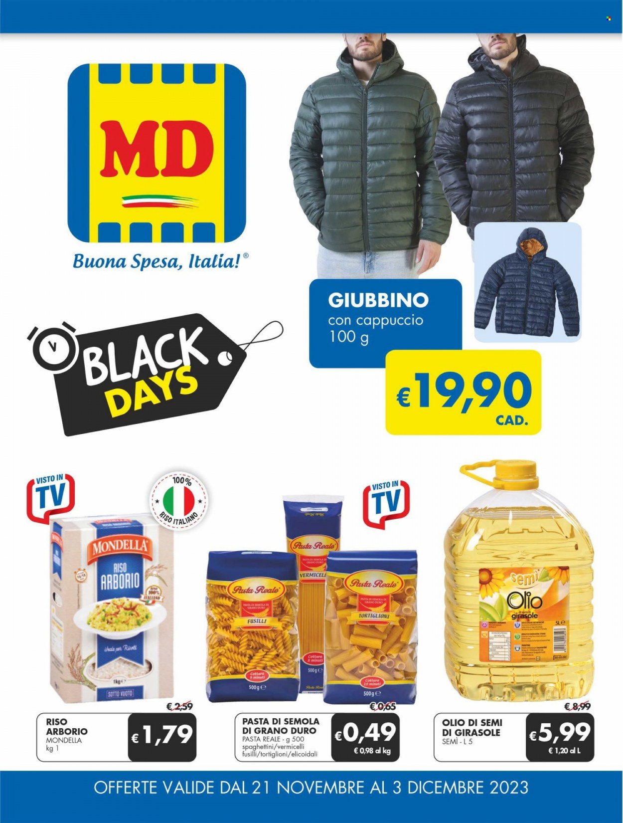 Volantino MD Discount - 21/11/2023 - 3/12/2023. Pagina 1