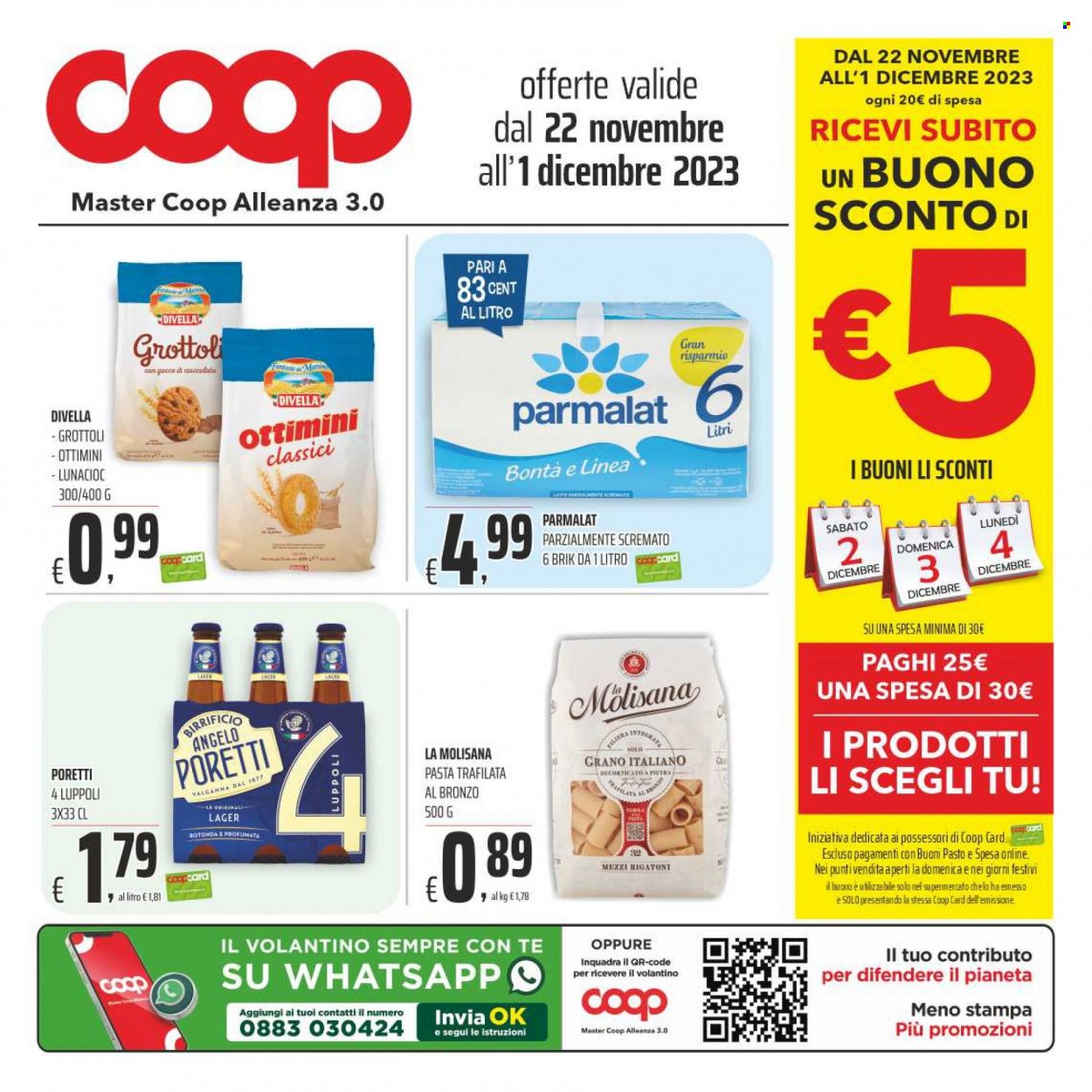 Leták Coop - 22.11.2023 - 1.12.2023. Strana 1