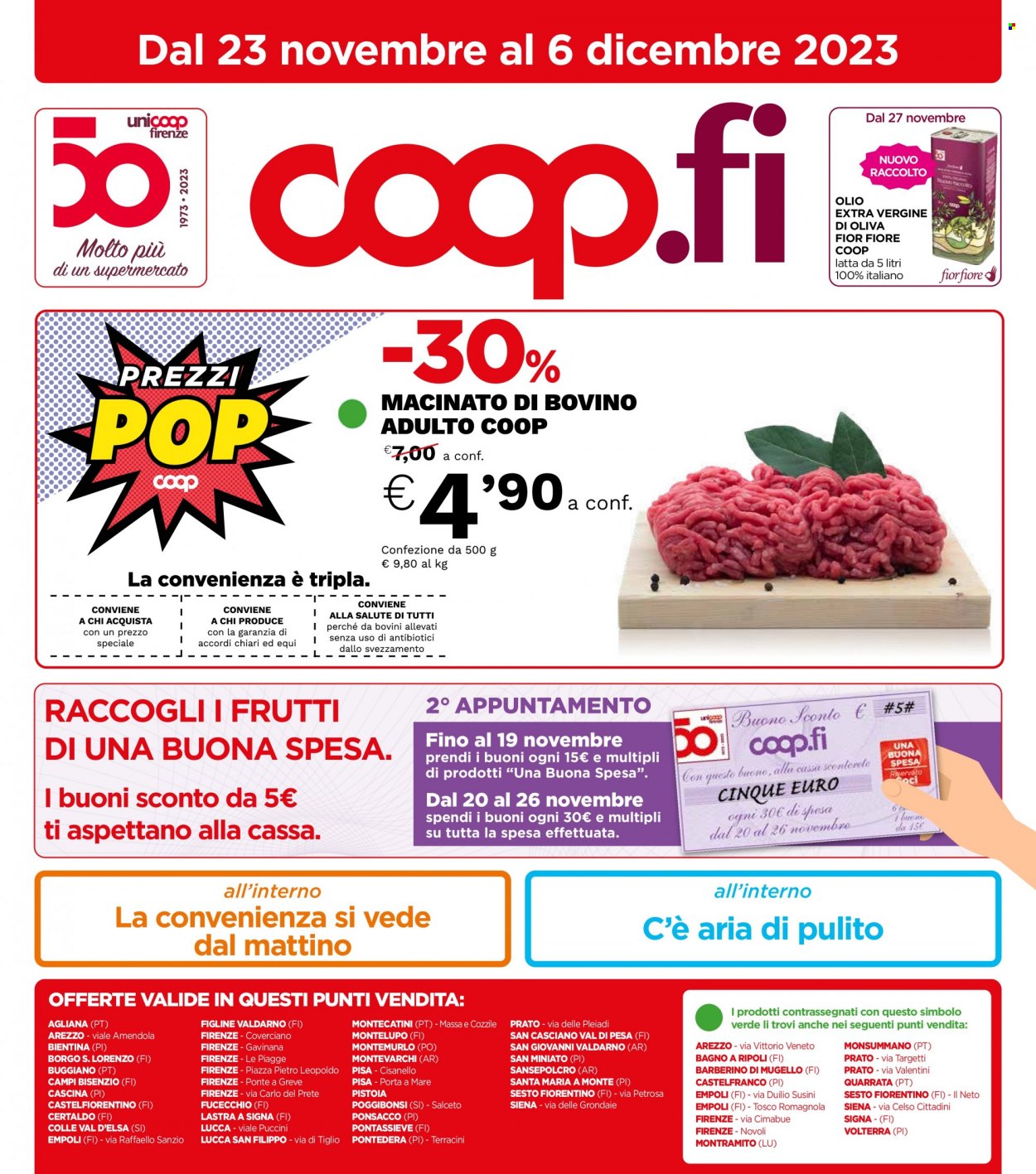 Leták Coop - 23.11.2023 - 6.12.2023. Strana 1