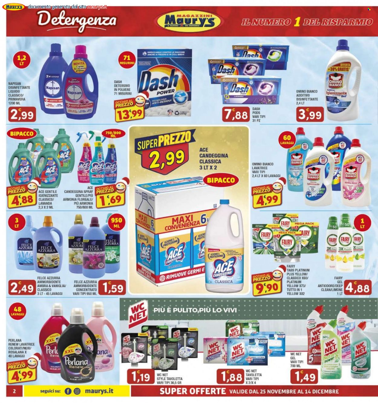 Volantino Maury's - 25/11/2023 - 14/12/2023. Pagina 2