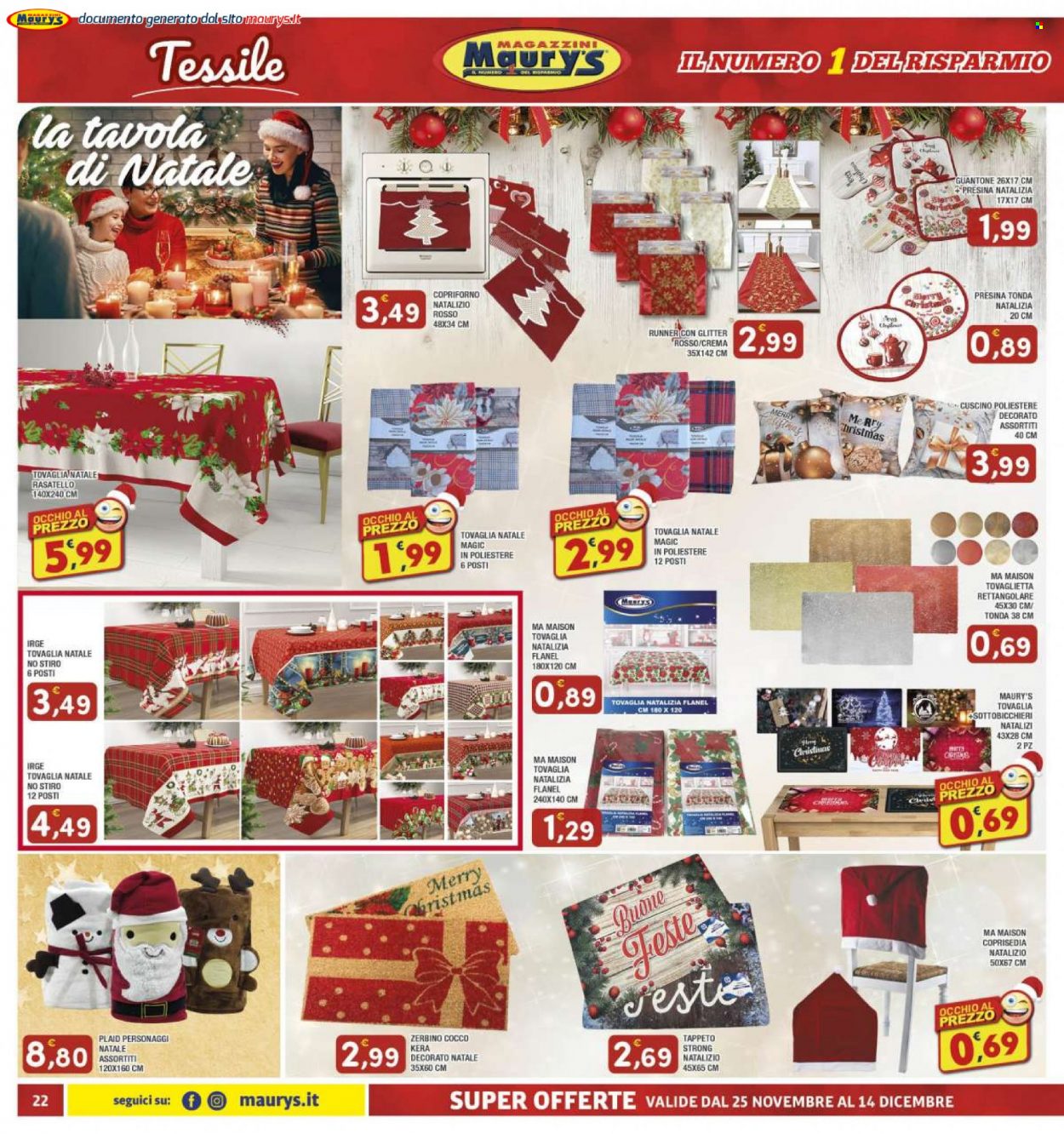Volantino Maury's - 25/11/2023 - 14/12/2023. Pagina 22