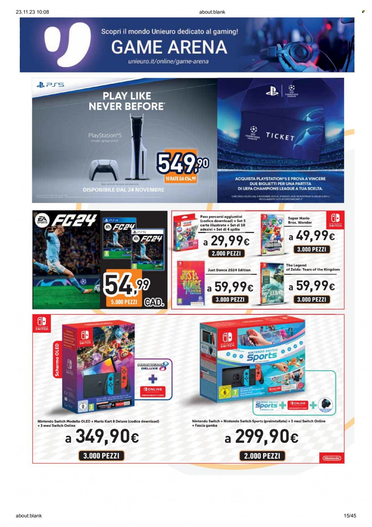Volantino Unieuro - 23/11/2023 - 30/11/2023. Pagina 13