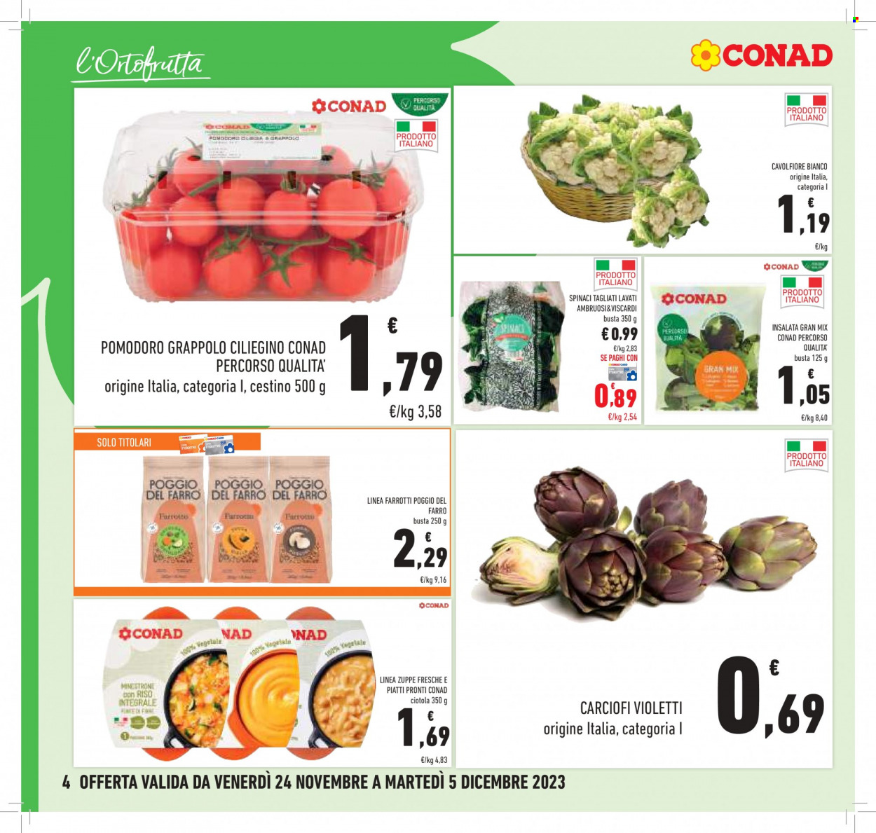 Volantino Conad - 24/11/2023 - 5/12/2023. Pagina 4