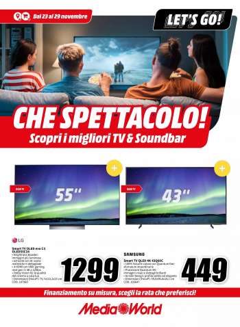 Volantino MediaWorld - 23/11/2023 - 29/11/2023.